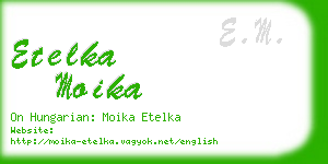 etelka moika business card